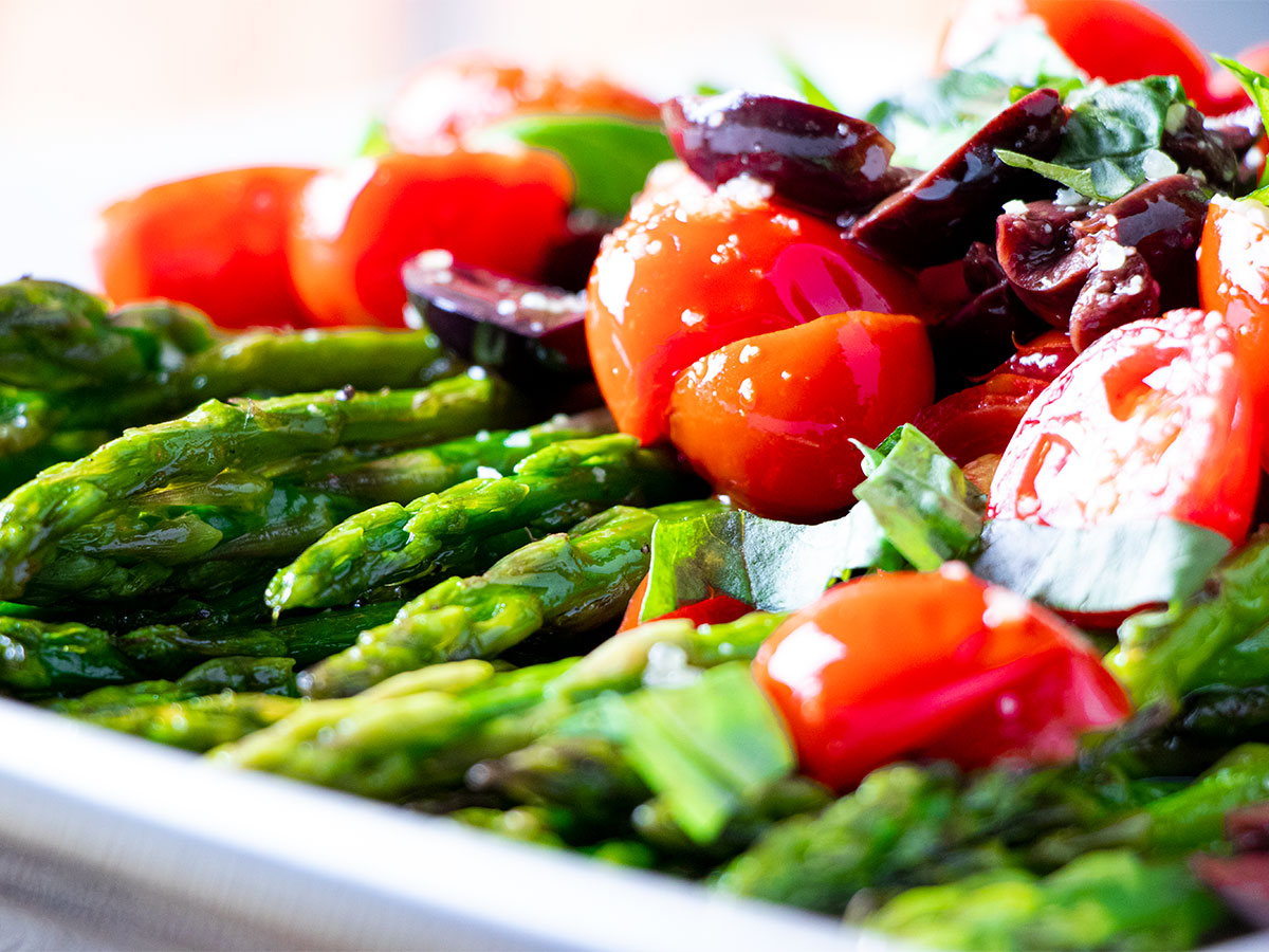 Pan-Roasted Asparagus with Tomatoes