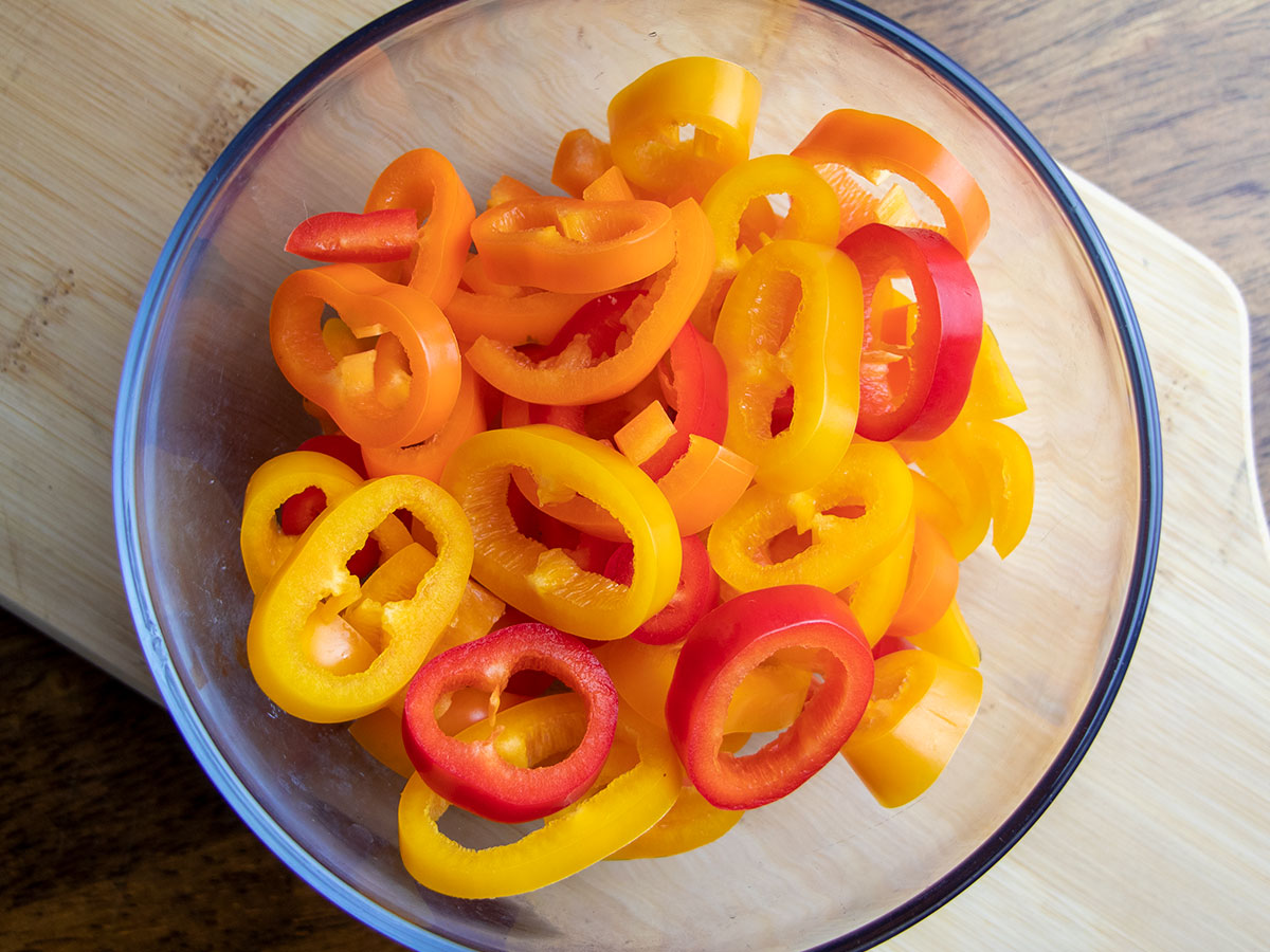 Yellow, Orange, & Red Peppers