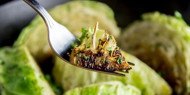 Skillet Roasted Cabbage