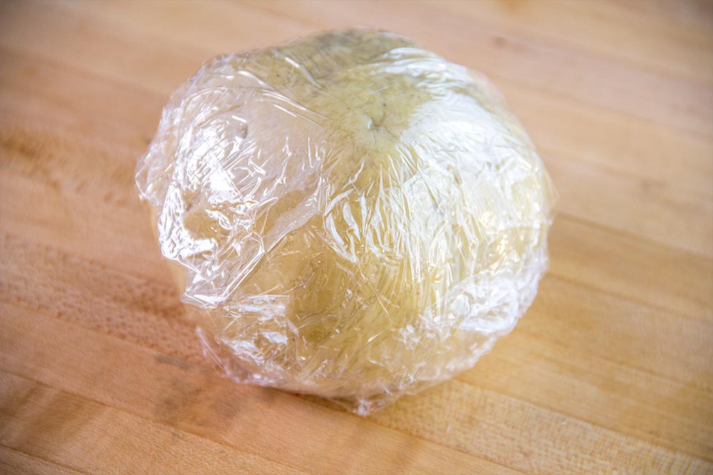 Cover Pasta Dough with Plastic Wrap