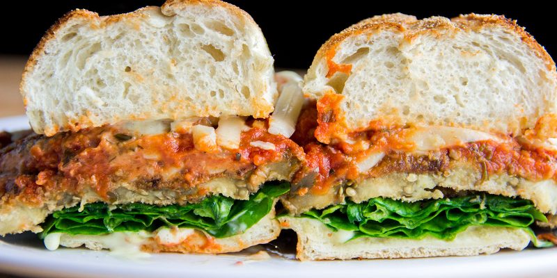 Eggplant & Parmesan Po' Boy Sandwich Recipe