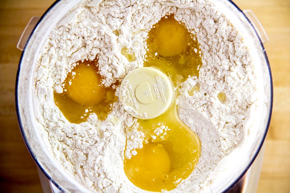 Eggs & Flour in Food Processor