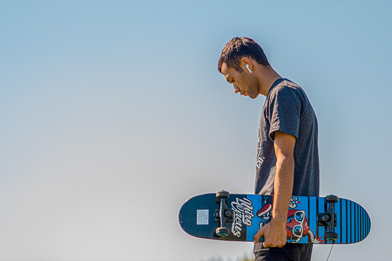 Skateboarder & Sky