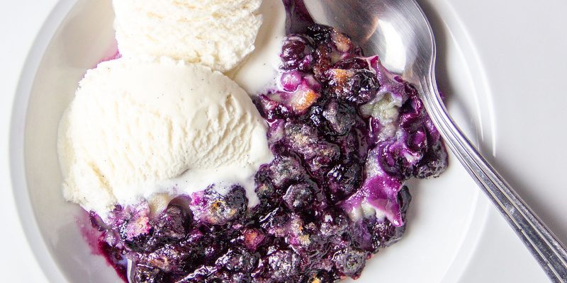 Blueberry Clafouti Recipe by Ellen Brown's New Cast Iron Cookbook