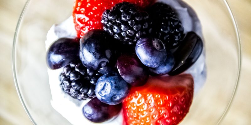 Fruit Mousse with Fresh Berries Dessert Recipe