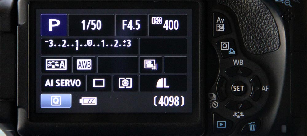 Canon T3i Exposure Compensation Under One Stop