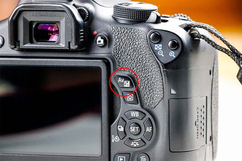 Exposure Compensation Button for the Canon Rebel T6i