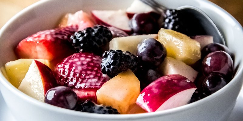 Fruit Salad with Creamy Banana & Maple Syrup Dressing Recipe
