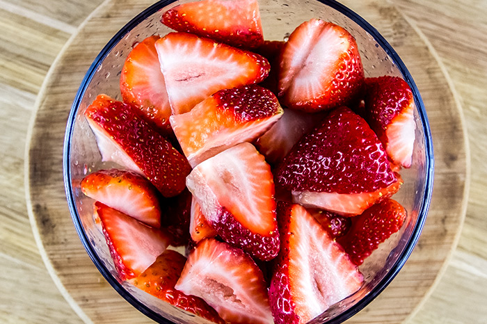 Sliced Fresh Strawberries