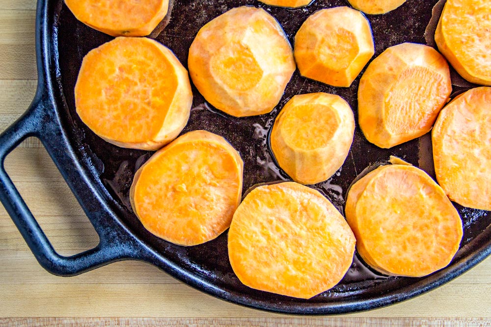 Sweet Potatoes on Baking Sheet