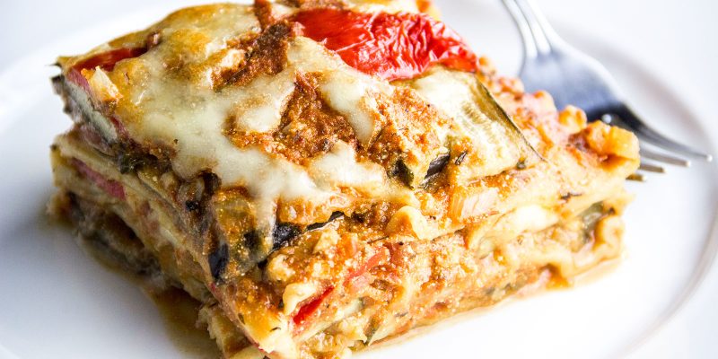 Vegetable Lasagna with Ricotta & Tomato Sauce Recipe by Curtis Stone