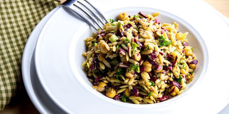 Parmesan, Radicchio, & Chickpea Orzo Salad Recipe by Cook's Country