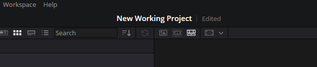 Project Name in Workspace