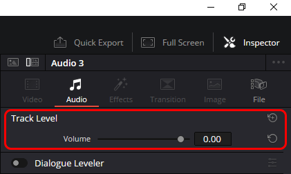 Track Level Volume Control
