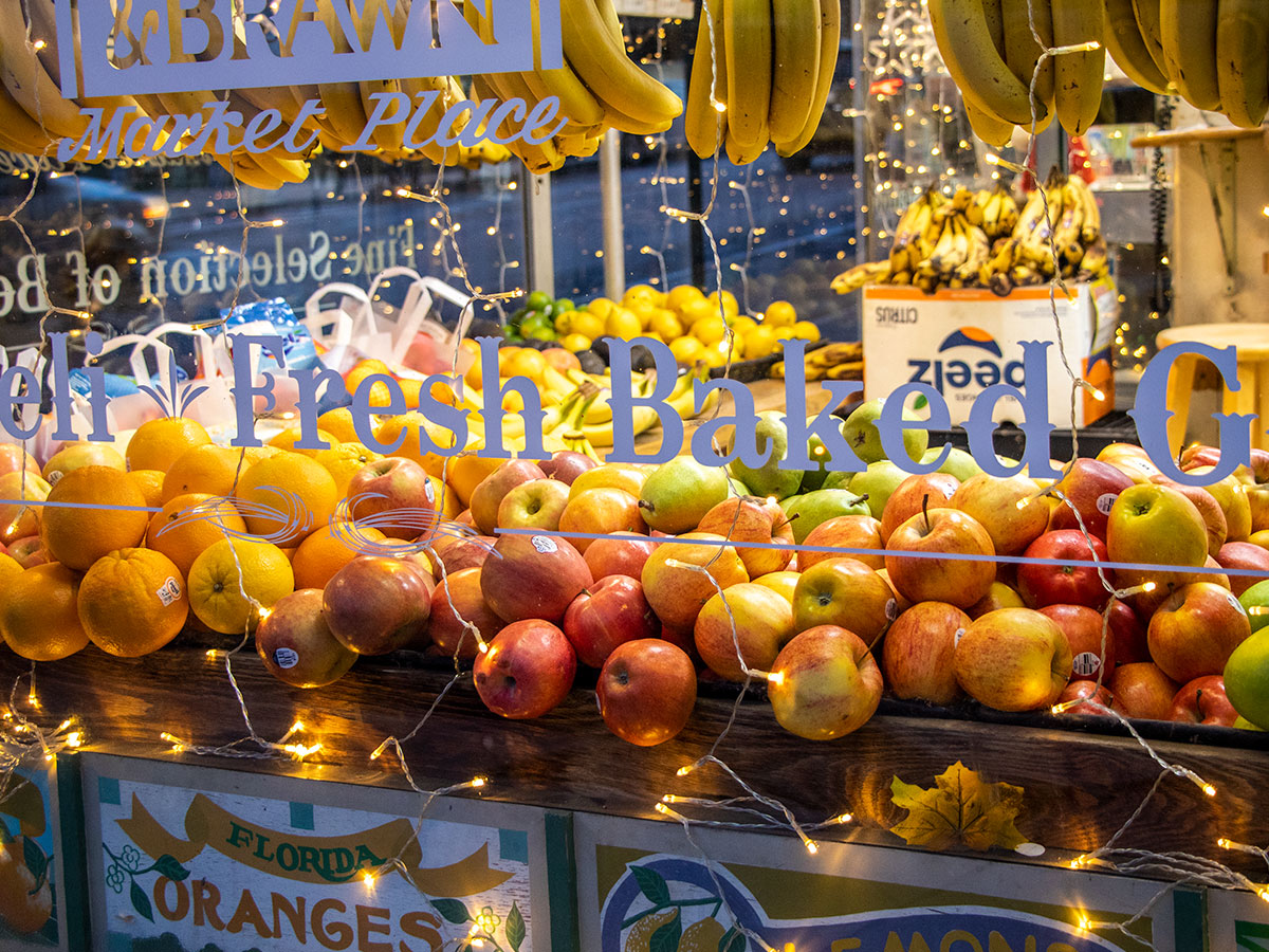 Fruit in Marketplace Window