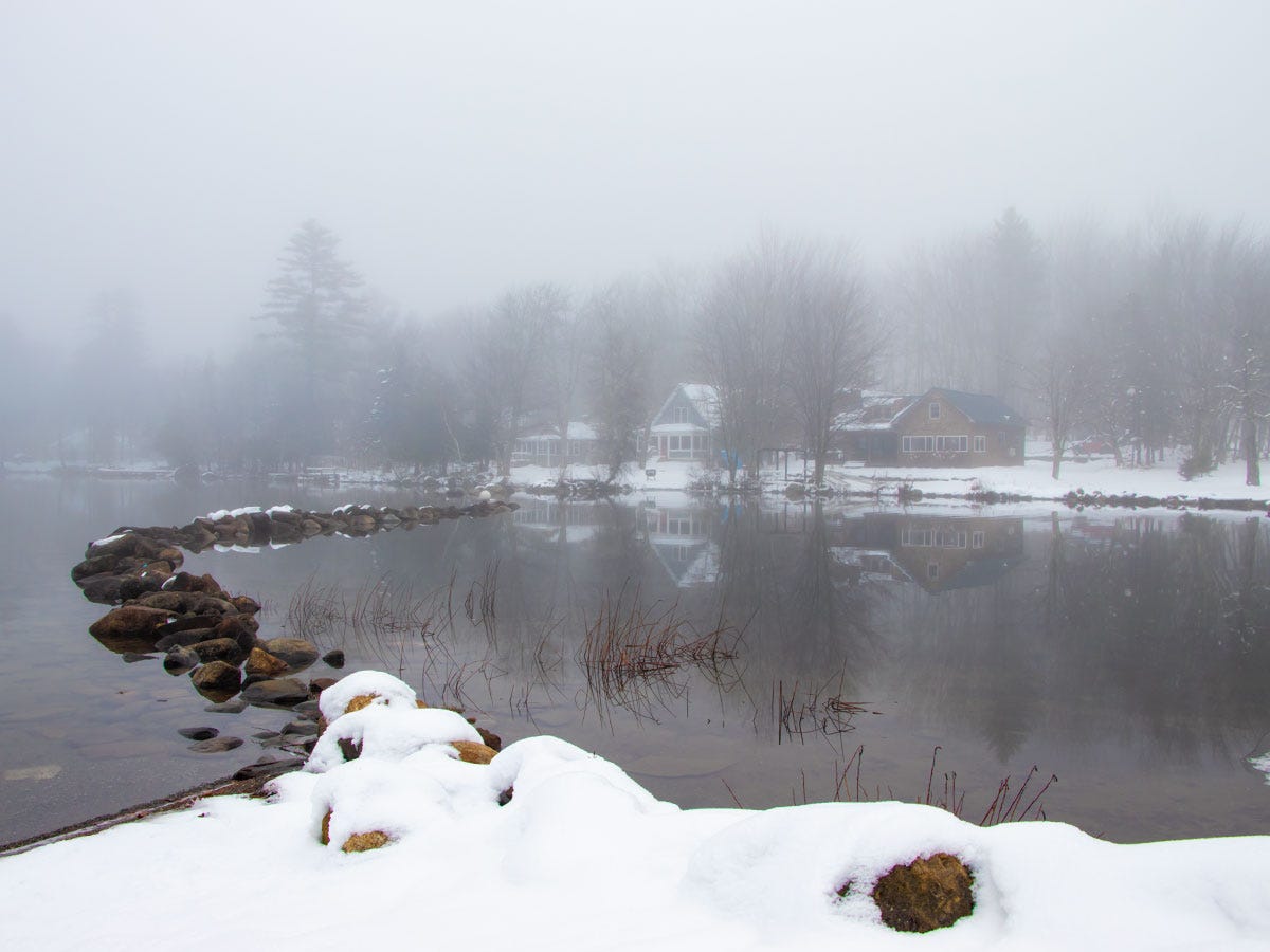 Foggy Lake Shore & Lakeside Homes