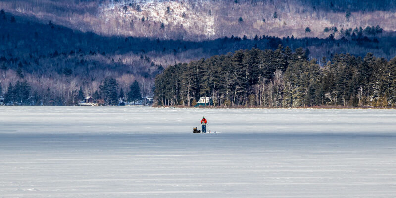 Ice Fishing on Clearwater Lake