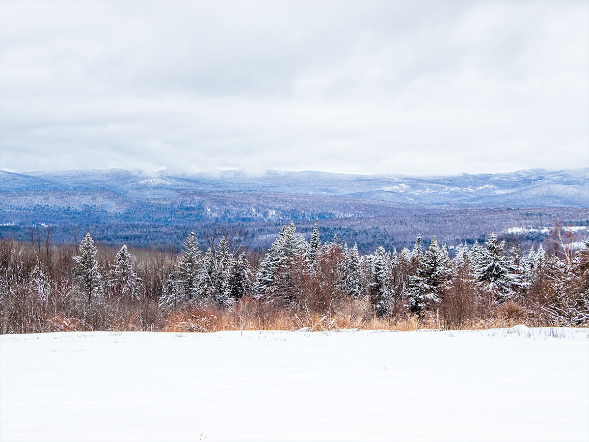 Western Maine Mountains During the Winter