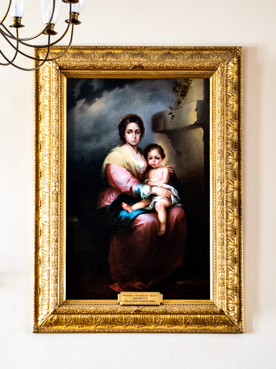 Madonna con Bambino Painting, Dopo Murillo, Nella Galleria Corsini Roma