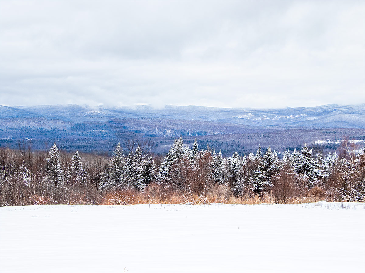 Western Maine Mountains in Winter
