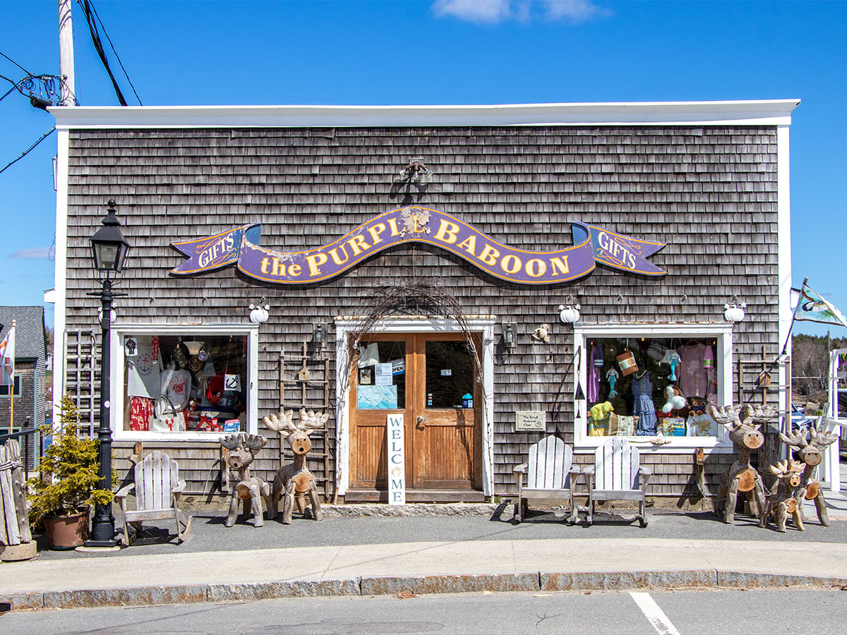 The Purple Baboon Gifts, Front Street, Belfast, Maine