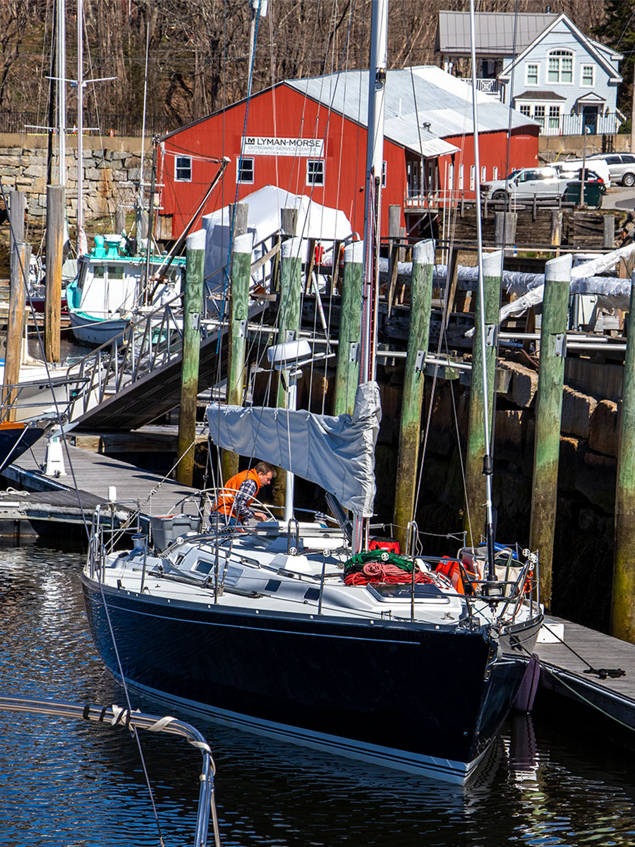 Sailboat in Camden Harbor